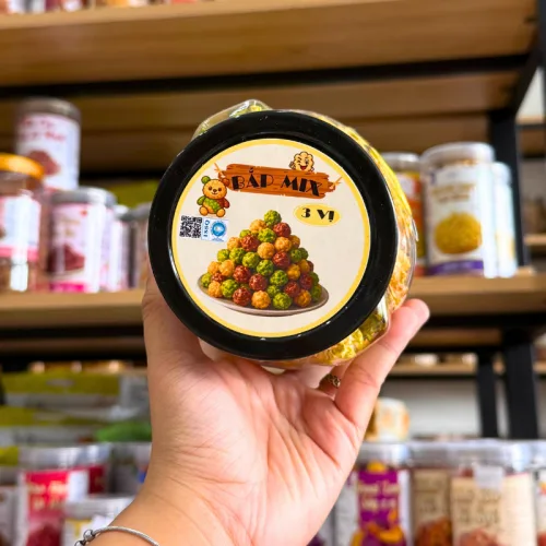 Bắp Rang Bơ Mix 3 Vị (Truyền Thống, Trà Xanh, Socola) 230g - Hộp Gấu Lớn