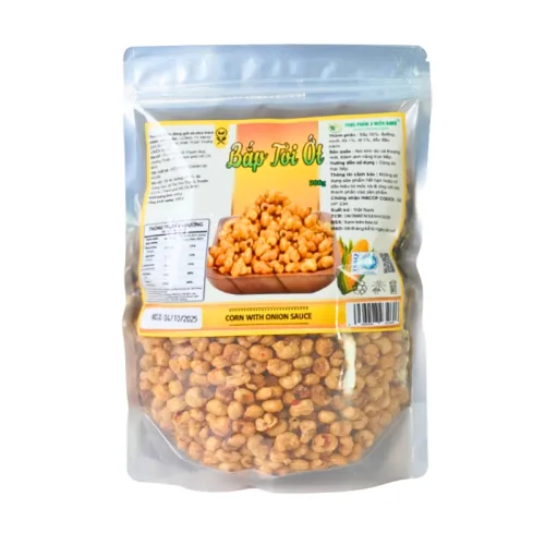 Bắp Tỏi Ớt 500g Thơm Ngon Túi Zip