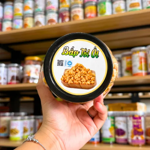 Bắp Tỏi Ớt Đậm Vị 450g - Hộp Gấu Lớn