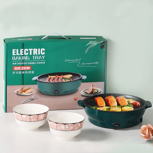 Bếp Nướng Điện Chống Dính Tráng Men 26cm