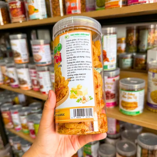 Bì Heo Bơ Tỏi Đậm Vị 200g - Hộp Pet