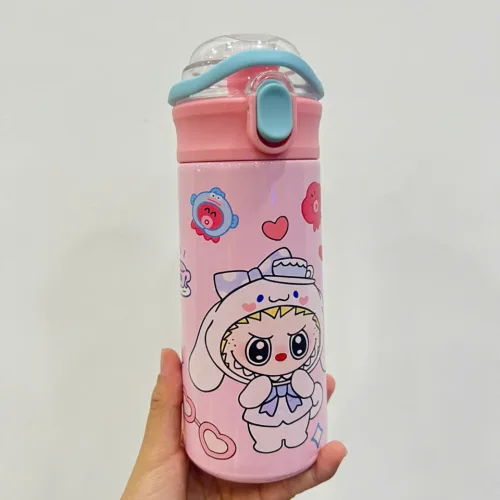 Bình Giữ Nhiệt Labubu 500ml Kèm Sticker 20.5x7cm