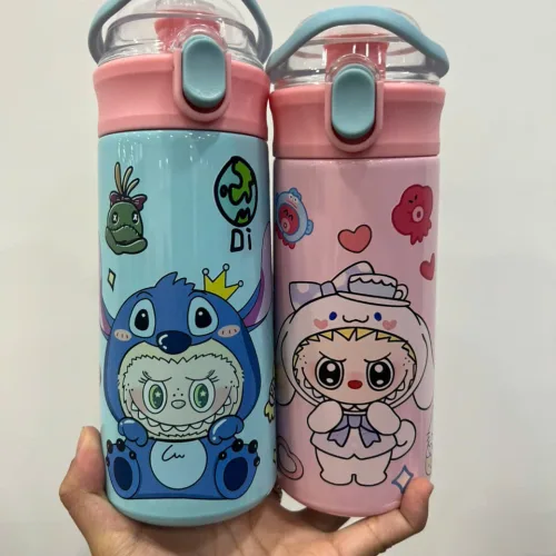 Bình Giữ Nhiệt Labubu 500ml Kèm Sticker 20.5x7cm