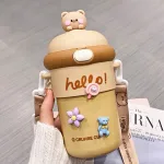 Bình Giữ Nhiệt Thủy Tinh Hello 400ml