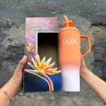 Bình Nước - Ly Nước Có Quay Cầm Kèm Ống Hút Lux