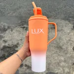 Bình Nước - Ly Nước Có Quay Cầm Kèm Ống Hút Lux
