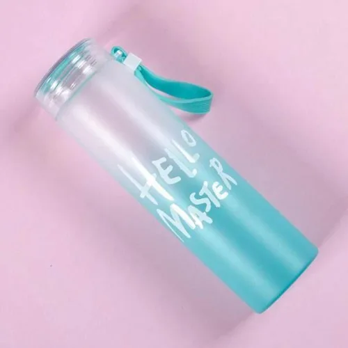 Bình Nước Thuỷ Tinh - Bình Đựng Nước Hello Master 480ml