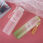 Bình Nước Thuỷ Tinh - Bình Đựng Nước Hello Master 480ml