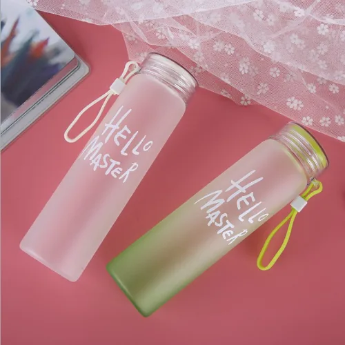 Bình Nước Thuỷ Tinh - Bình Đựng Nước Hello Master 480ml