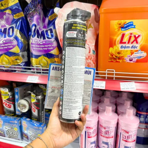 Bình Xịt Côn Trùng Ars Pro.x Max 500ml Màu Đen + Tặng Nhang Muỗi Ít Khói 150g