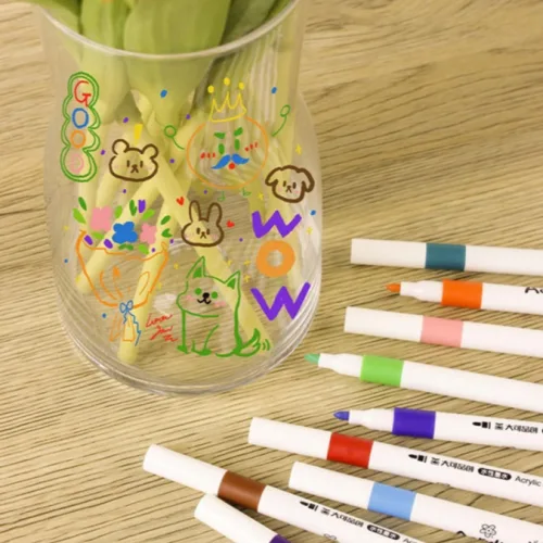 Bộ 48 Màu Acrylic Vẽ Trên Mọi Chất Liệu Có Thể Vẽ Chồng Màu
