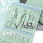 Bộ Cắt Móng Tay 16 Món Bằng Thép Không Gỉ Kèm Bao