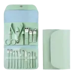Bộ Cắt Móng Tay 16 Món Bằng Thép Không Gỉ Kèm Bao