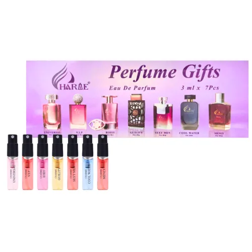 Bộ Dùng Thử Nước Hoa Charme Màu Tím 7 Mẫu (4 Mùi Nam & 3 Mùi Nữ) Dung Tích 3ml/Chai