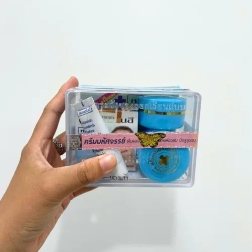 Bộ Kem Yanhee Thái Lan Xanh Dương 5 Món Chính Hãng - Hỗ Trợ Giảm Mụn Dưỡng Sáng Da