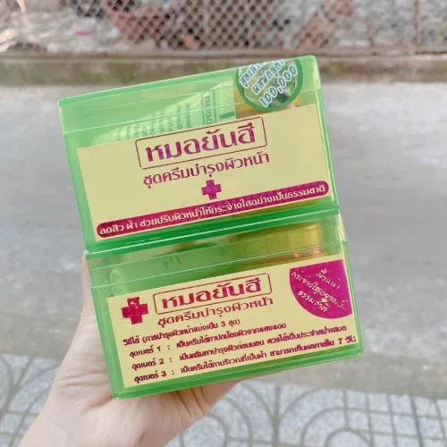 Bộ Kem Yanhee Thái Lan Xanh Lá 5 Món Chính Hãng - Hỗ Trợ Da Thâm Nám Dưỡng Sáng Da