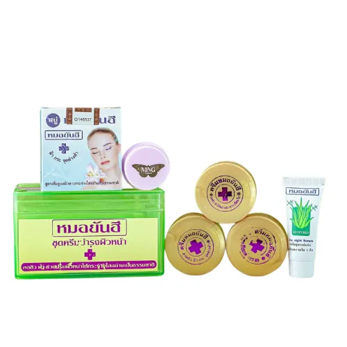 Bộ Kem Yanhee Thái Lan Xanh Lá 5 Món Chính Hãng - Hỗ Trợ Da Thâm Nám Dưỡng Sáng Da
