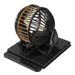 Bộ Đồ Chơi Lô Tô Size To - Loto Bingo 90 Số Có Tờ Thẻ Dò Và Lồng Quay Xổ Số Dịp Tết 25×25cm