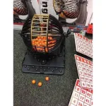 Bộ Đồ Chơi Lô Tô Size To - Loto Bingo 90 Số Có Tờ Thẻ Dò Và Lồng Quay Xổ Số Dịp Tết 25×25cm