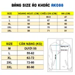Áo Khoác Nam Rurumen Chất Dù 2 Lớp  Có Nón Phối Logo Bên Tay (Có size 3x)