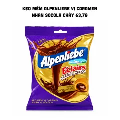 Kẹo Mềm ALPENLIEBE Vị Caramen Nhân Socola Chảy Bịch 63,7g