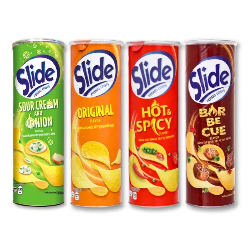 Khoai Tây Slide Lon 90g 4 Vị Thơm Ngon(Hộp Vừa)