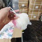 Bông Tắm Tròn 2 Màu Trắng Hồng - 1 Cái ( HÀNG THƯỜNG CÓ TÚI)