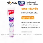 Bông Tẩy Trang Aura Chất Liệu Cotton Mềm Mại Cho Da 150 Miếng