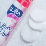 Bông Tẩy Trang Aura Chất Liệu Cotton Mềm Mại Cho Da 150 Miếng