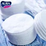 Bông Tẩy Trang Aura Chất Liệu Cotton Mềm Mại Cho Da 150 Miếng