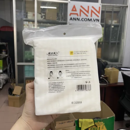 Bông tẩy trang con mèo fm cotton pads 3 lớp 222 miếng