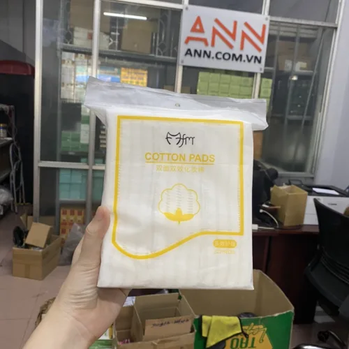 Bông tẩy trang con mèo fm cotton pads 3 lớp 222 miếng