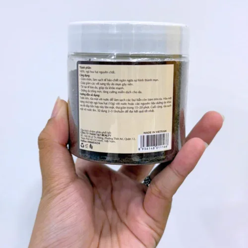 Bột Đắp Mặt Tắm Trắng Da Hạt Ngũ Hoa Nguyên Chất T&T Beauty 150g/Hộp