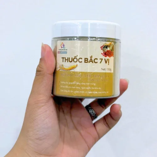 Bột Đắp Mặt Tắm Trắng Thuốc Bắc 7 Vị Da Nguyên Chất T&T Beauty 150g/Hộp