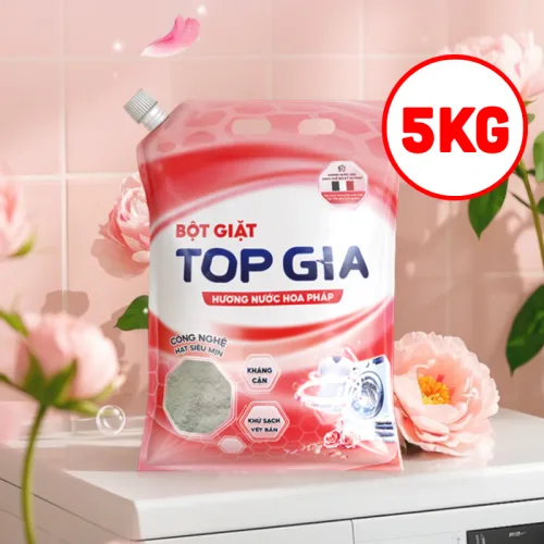 Bột Giặt Quần Áo Top Gia 5kg Hương Nước Hoa Pháp