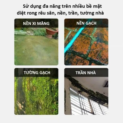 Bột Tẩy Rong Rêu Chống Trơn Trượt Sân Vườn Hiệu Quả 400g