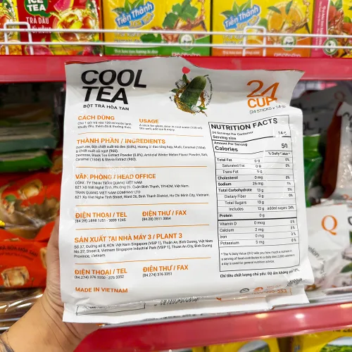 Bột Trà Hoà Tan Bí Đao Trần Quang 336g