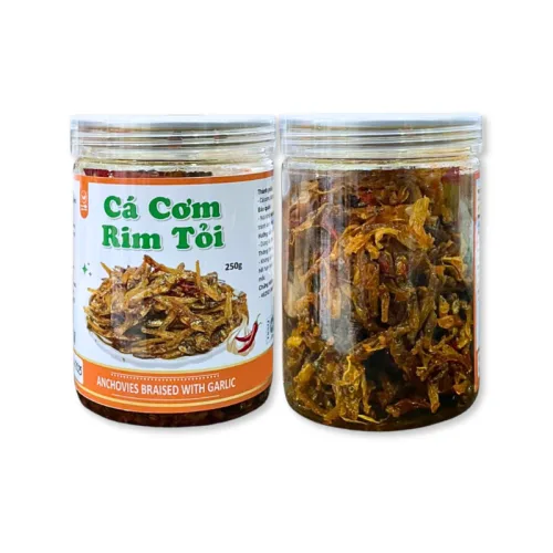 Cá Cơm Rim Tỏi Thơm Ngon 250g Hộp
