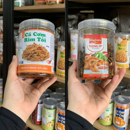Cá Cơm Rim Tỏi Thơm Ngon 250g Hộp