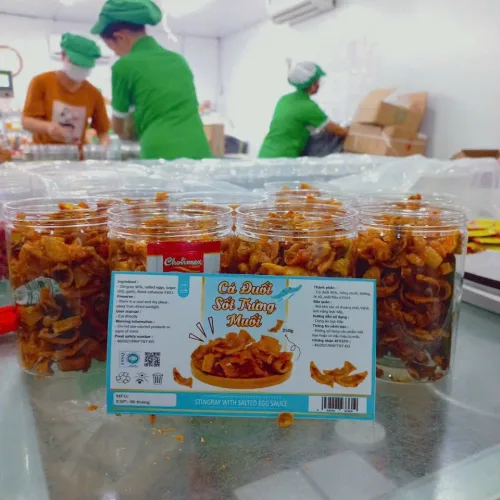 Cá Đuối Sốt Trứng Muối Thơm Ngon 250g Hộp