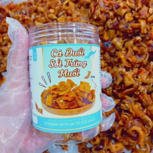 Cá Đuối Sốt Trứng Muối Thơm Ngon 250g Hộp