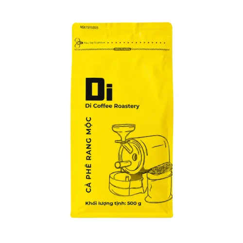 Cà Phê Bột Robusta Rang Mộc 500g - Gói