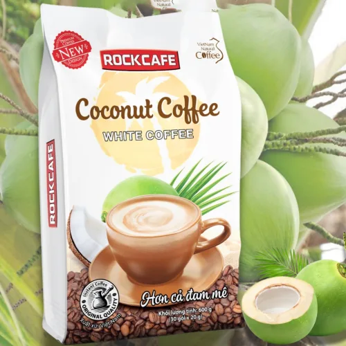Cà Phê Dừa Coconut Coffee RockCafe Túi 30 Gói