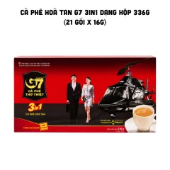 Cà Phê Hoà Tan G7 3in1 Dạng Hộp 336g