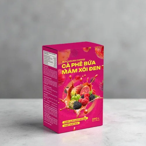 Cà Phê Bứa Mâm Xôi Đen Blackberry Coffee 16g x 15 gói
