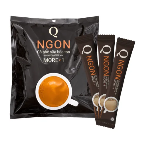 Cà Phê Sữa Hòa Tan Instant Coffee Mix More In 1 - Cà Phê Sữa Trần Quang 1,20kg (60 Gói x 20g)