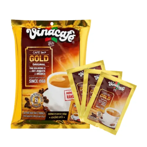 Cà Phê Sữa Hòa Tan VINACAFE GOLD ORIGINAL 480g (24 gói x 20g) – một lựa chọn đáng tham khảo trong cà phê vina