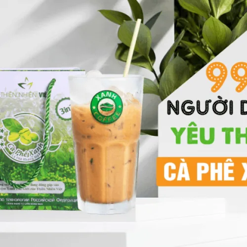 Cà Phê Xanh Thiên Nhiên Việt Hộp Nhỏ 10 Gói (Combo 2 Hộp)