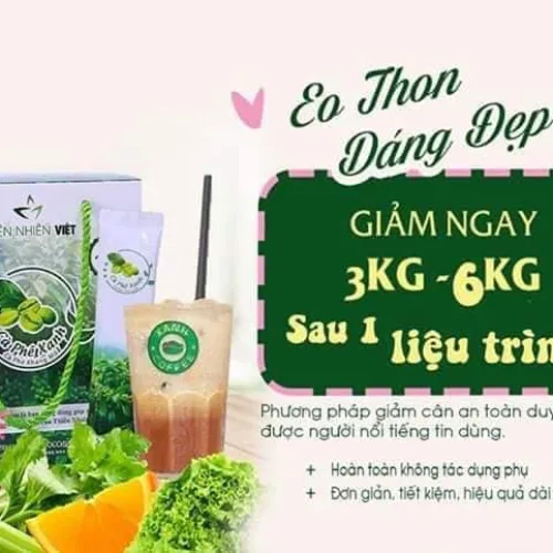 Cà Phê Xanh Thiên Nhiên Việt Hộp Nhỏ 10 Gói (Combo 2 Hộp)