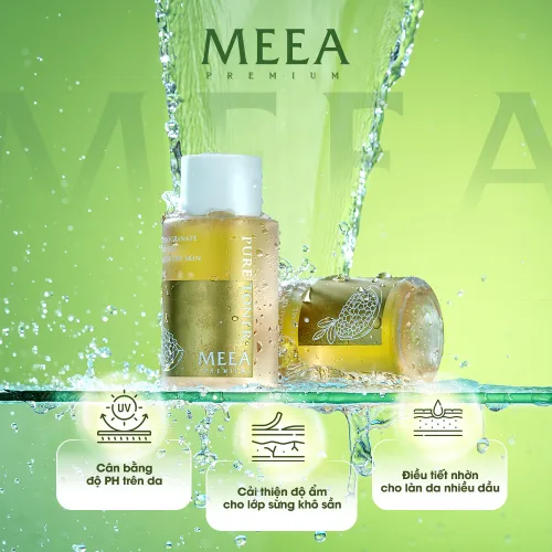 CĂNG BÓNG DA CÙNG NƯỚC THẦN NHÀ MEEA - TONER LỰU ĐỎ